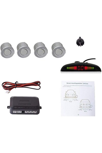 Generic نظام رادار الرجوع للخلف المرئي للسيارات من سلفار، مزود بأربعة حساسات ...