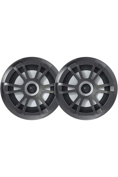 Generic مكبرات صوت بحرية من سلسلة FUSION EL، مقاس 6.5 بوصة، 80 وات، لون رمادي...