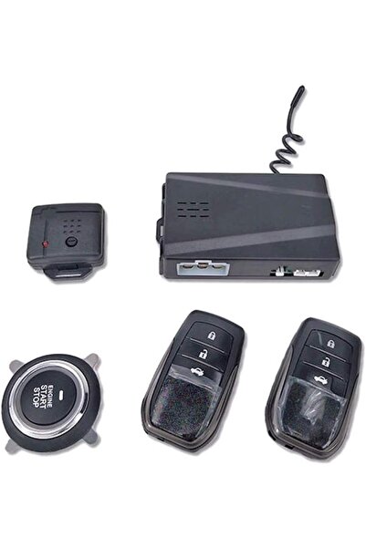 Generic نظام إنذار سيارة مورليان 12 فولت، تشغيل بدون مفتاح بزر واحد، نظام تحك...