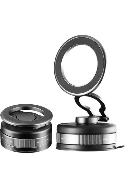 Generic Vacuum Magnetic Car Phone Holder, 360 Rotating Adjustable Telescopic,...