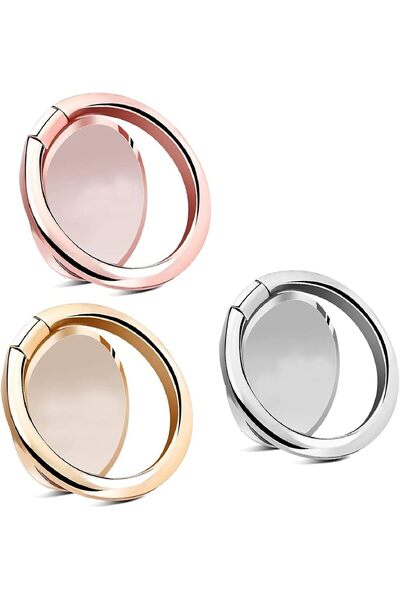 Generic 3 Pack Ultra-Thin Phone Ring Holder with Magnetic Car Mount Support –...