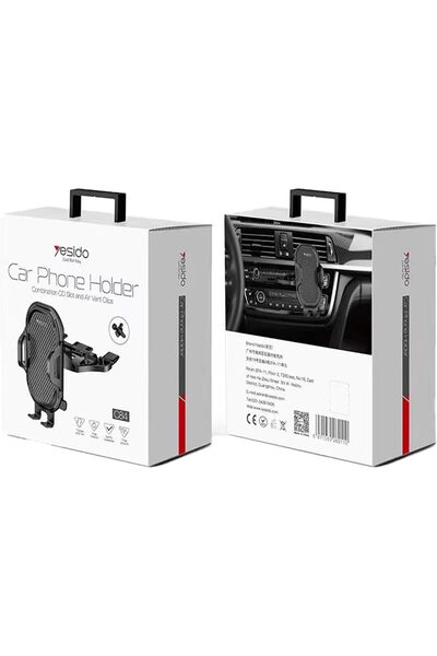 Generic Yesido Car Holder Combinationcd Slot And Air Vent Clip C84