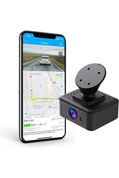 Generic كاميرا داش كام صغيرة بدقة 2K وشبكة 4G طراز JC182، مسجل فيديو مباشر عن...
