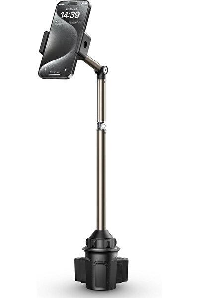 Generic JSAUX Car Cupholder Phone Mount - Metal Long-Arm Ultra Stable Phone H...