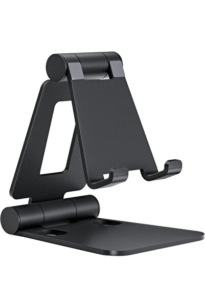 Generic حامل هاتف محمول مزدوج قابل للطي، حامل هاتف مكتبي قابل للطي وقابل للتع...