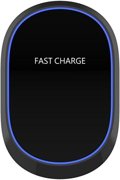 Generic Autosmart Elegant Design Magnetic Ellipse Wireless Car Charger Black