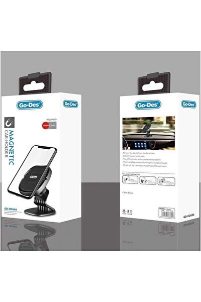 Generic GO-DES Magnetic Phone Mount Holder for iPhone Samsung Huawei GD-HD666