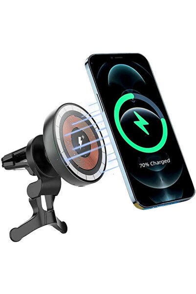 Generic WIWU CH-309 Transparent Magnetic Wireless Charging Car Mount - Black