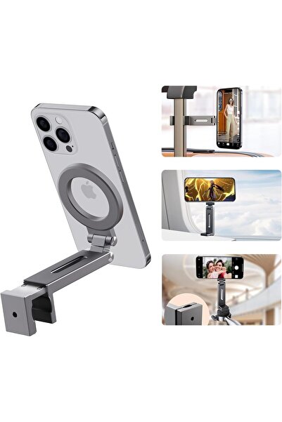 Generic حامل هاتف مغناطيسي فائق الخفة من الألومنيوم من نالاكال، مناسب للطائرة...