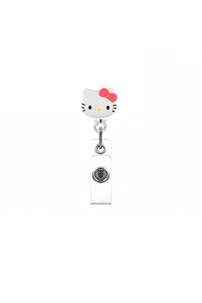 Choice10 A Kawaii Gift Sanrio Cat Retractable Badge Reel Sparkling Acrylic 36...