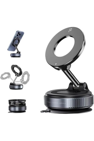 Generic Vacuum Magnetic Car Phone Holder, 360° Rotation Double Sided Electric...