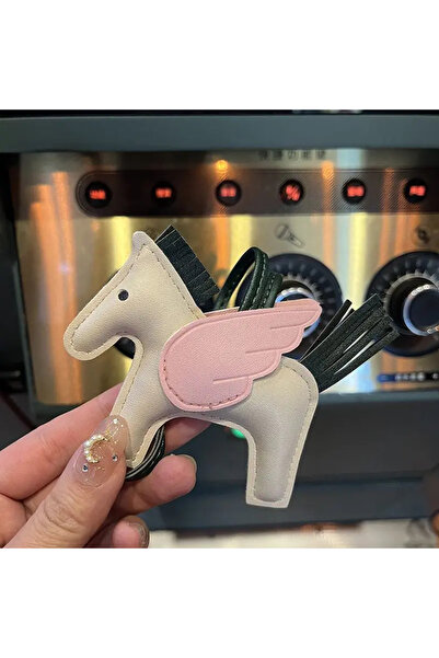 Choice4 I Mini Angel Pegasus Hand Sewn PU Leather Foal Pendant Ladies Bag Fas...