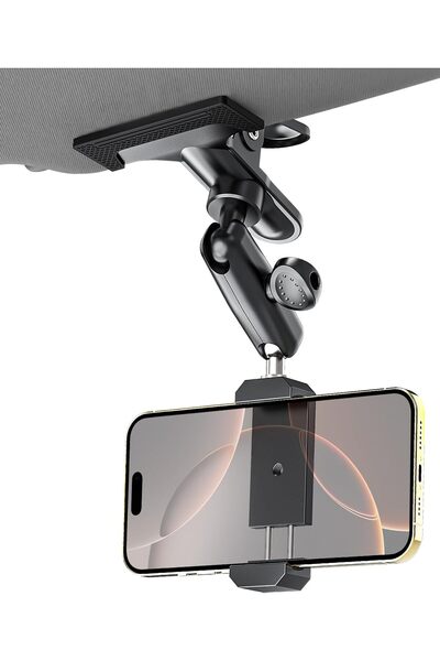 Generic EXSHOW Car Phone Holder Sun Visor, Upgraded Durable All Metal - Car M...