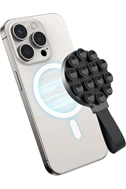 Generic حامل هاتف مغناطيسي مزود بكوب شفط من إيليفانت بوت، وحامل سيليكون لاصق ...