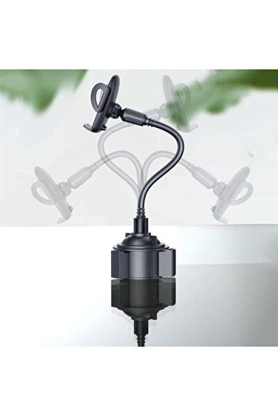 Generic حامل هاتف محمول ساق طويلة للسيارة من YESIDO، حامل أكواب، حامل هاتف