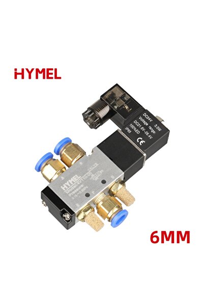 Choice4 صمام الملف اللولبي DC24V 6MM 4V110-06 صمام تحكم هوائي ثلاثي الاتجاهات...