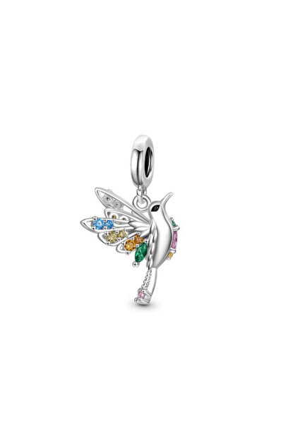 Choice19 B4096 New 925 Silver Bird series Bead Hummingbird Swallow Sparrow Go...