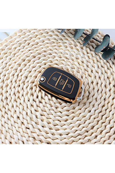 Choice1 غطاء حماية جديد أسود اللون قابل للطي من مادة TPU الناعمة لمفتاح السيا...