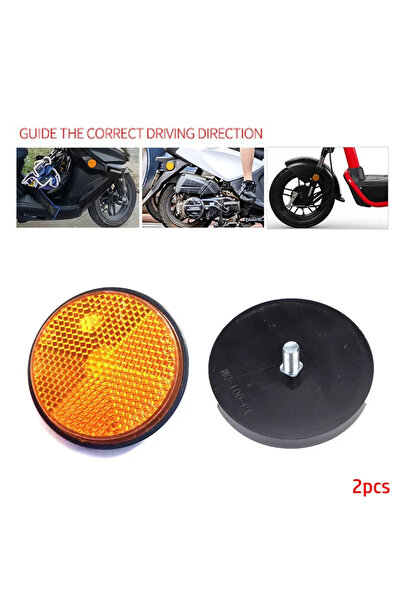 choice2 عاكسان دائريان أصفران للسيارات والشاحنات والدراجات النارية، عاكسان لي...