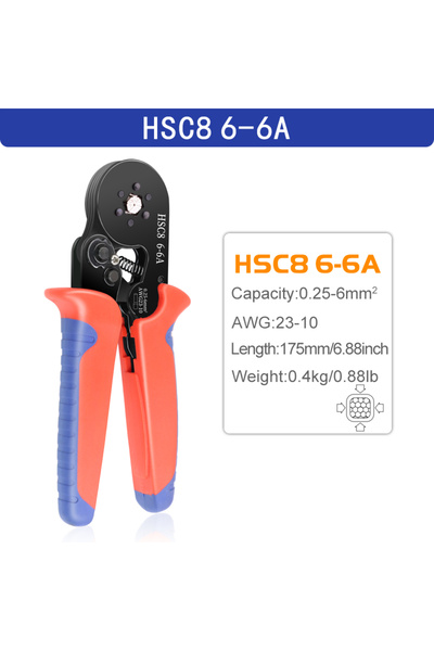 choice2 HSC8 6-6A Crimping Pliers Ferrule Sleeves Tubular Terminal Tools HSC8...