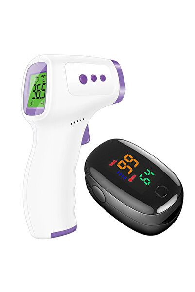 Choice5 مقياس حرارة رقمي بالأشعة تحت الحمراء من النوع الثاني لقياس الحمى، بدو...