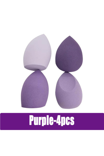 Choice5 أرجواني - 4 قطع 1/4/8/12 قطعة إسفنجة تجميل بيضة الشكل لمستحضرات التجم...
