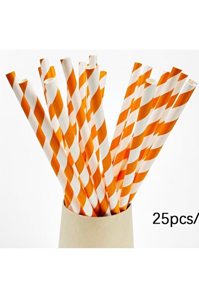 Choice3 ٢٥ قطعة من المصاصات الورقية الملونة للاستخدام مرة واحدة، باللونين الب...