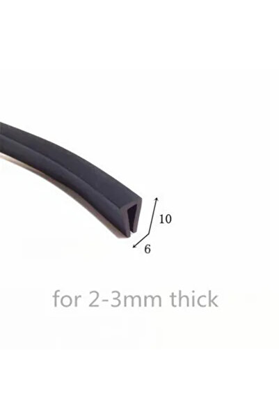 Choice 5meters U flat bottom 3mm U Strip Edge Shield Encloser Bound Glass Met...