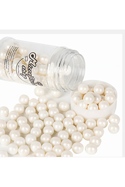 Choice1 لآلئ بيضاء صغيرة 10 مم لتزيين الكيك والآيس كريم والبسكويت، ولحفلات ال...