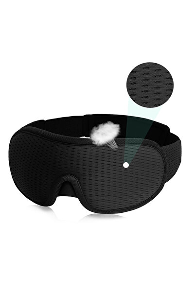 Choice4 قناع نوم ثلاثي الأبعاد أسود من النوع أ، عصابة للعينين، مساعد على النو...