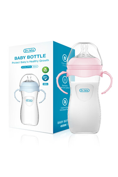 Choice1 Pink-330ml Baby Bottle 150/240/330ML Newborn PP Bottles Anti-Choke An...
