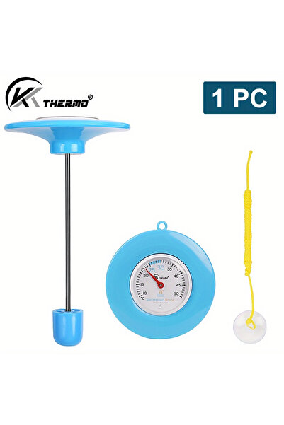 choice2 مقياس حرارة عائم أزرق اللون لحمامات السباحة، مقياس حرارة لحمامات السب...