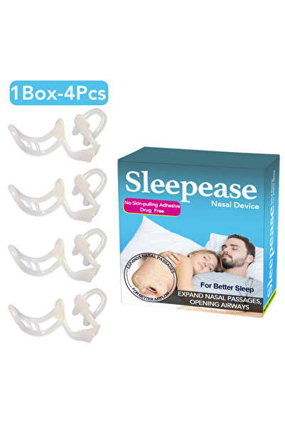 Choice6 علبة واحدة - 4 قطع من موسعات الأنف المصنوعة من السيليكون، مشبك أنف مض...