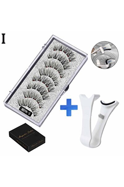 Choice7 رموش مغناطيسية ثلاثية الأبعاد طبيعية MB9K-5، مع 5 رموش مغناطيسية، علب...