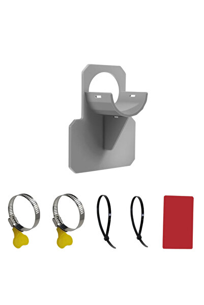 Choice4 1PC Gray 2xclamp 1-2pcs Swimming Pool Pipe Fixing Holder Supports for...