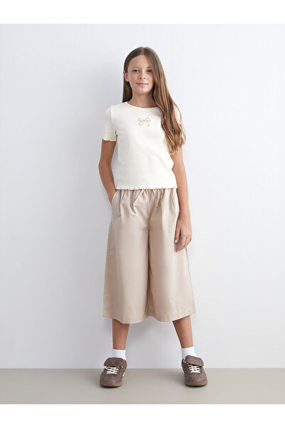 LC Waikiki Özmarka Νέα Σεζόν Κοριτσίστικο Κάπρι με Ελαστική Μέση