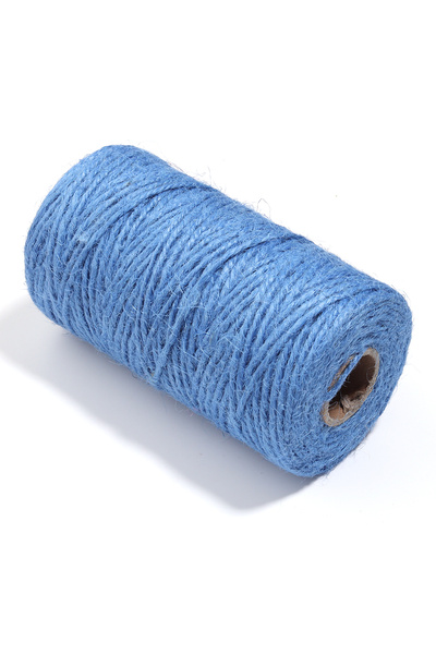 Choice20 Blue 100M/roll Color Jute Twine Braided Burlap Strings Hemp Cords fo...