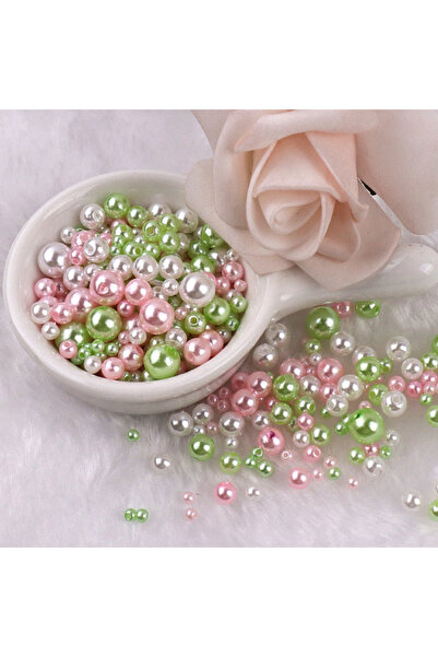 Choice3 32 About 150pcs 3-8mm Mixed Beads Colorful Imitation Pearls Plastic B...
