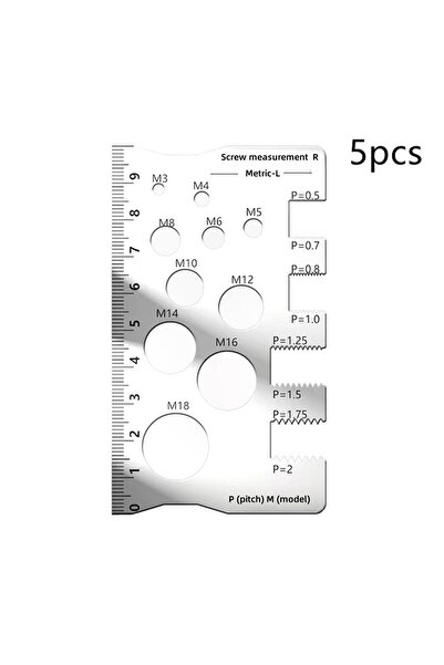 Choice3 مسطرة قياس لولبية A3، أداة قياس مترية من الفولاذ المقاوم للصدأ، أداة ...