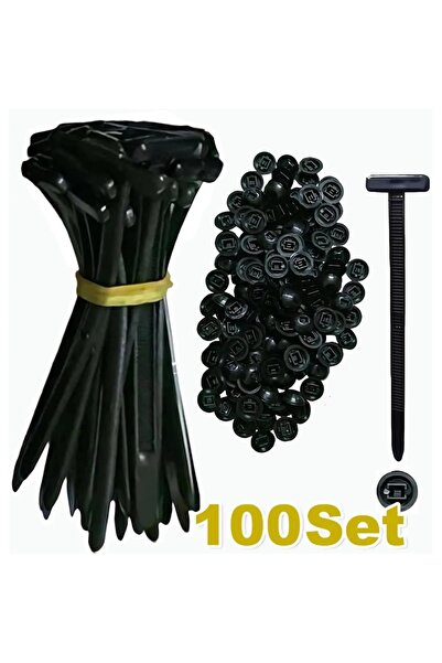 Choice1 ١٠٠ مجموعة، ٥٠٠ مجموعة - ١٠ مجموعات، مشبك ربط كابلات نايلون عالمي، مش...