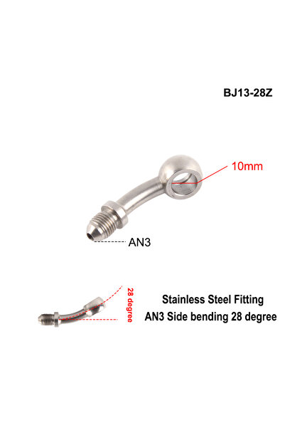 Choice11 BJ13-28Z AN3 Motorcycle Motor Bike Hydraulic Brake Oil Hose Line Ban...
