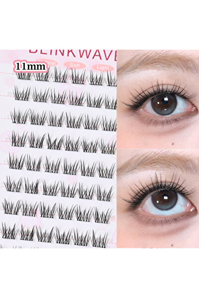 Choice3 مجموعة رموش صناعية من MIX YWS مقاس 11 مم، لا تحتاج إلى غراء، سعة كبير...