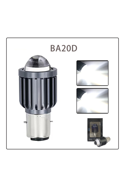 choice2 white white BA20D Heyword 60W 15000LM Motorcycle light super bright L...