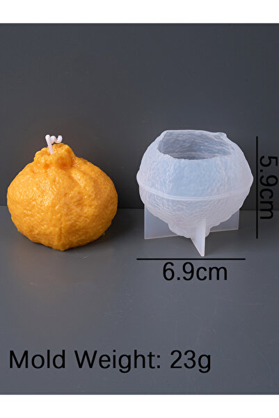 Choice5 قالب سيليكون ثلاثي الأبعاد على شكل برتقال كبير، سلسلة فواكه يمكنك صنع...
