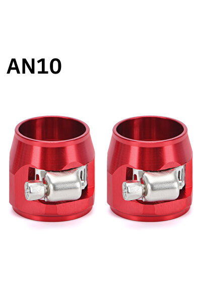 Choice8 AN10 red WLR - 1lot=2pcs Hose Clamp AN4 AN6 AN8 AN10 AN12 Fuel Pipe C...