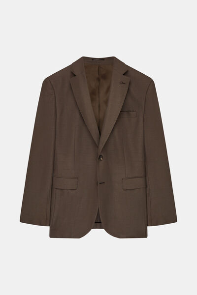 W Collection Brown Regular Fit Jacket