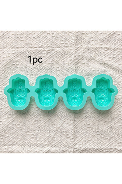 Choice3 قالب صابون سيليكون أزرق سماوي، قطعة واحدة، 4 حجرات، لصنع الصابون يدوي...