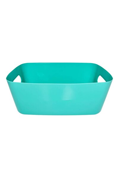 Thirty Three Design Storage box, with handles, plastic, turquoise, 30x20x12 c...