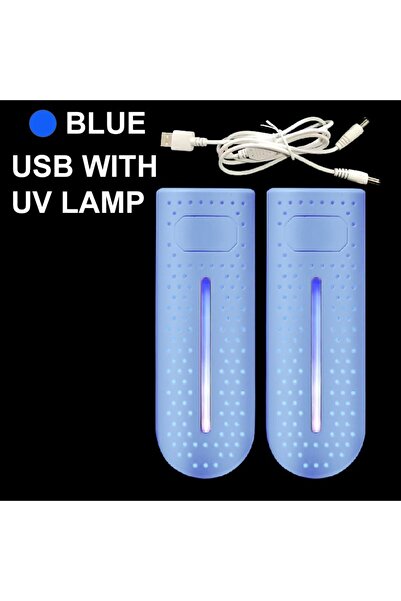 choice2 Blue USB UV Lamp Portable Shoe Dryer USB Plug-in with Violet Steriliz...