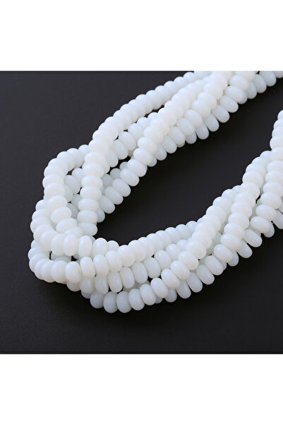 Choice10 012 76pcs Wheel Beads 5x8mm Hand String Glass Buddha Beads Smooth Fl...